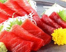 藍(lán)鰭金槍魚刺身切片